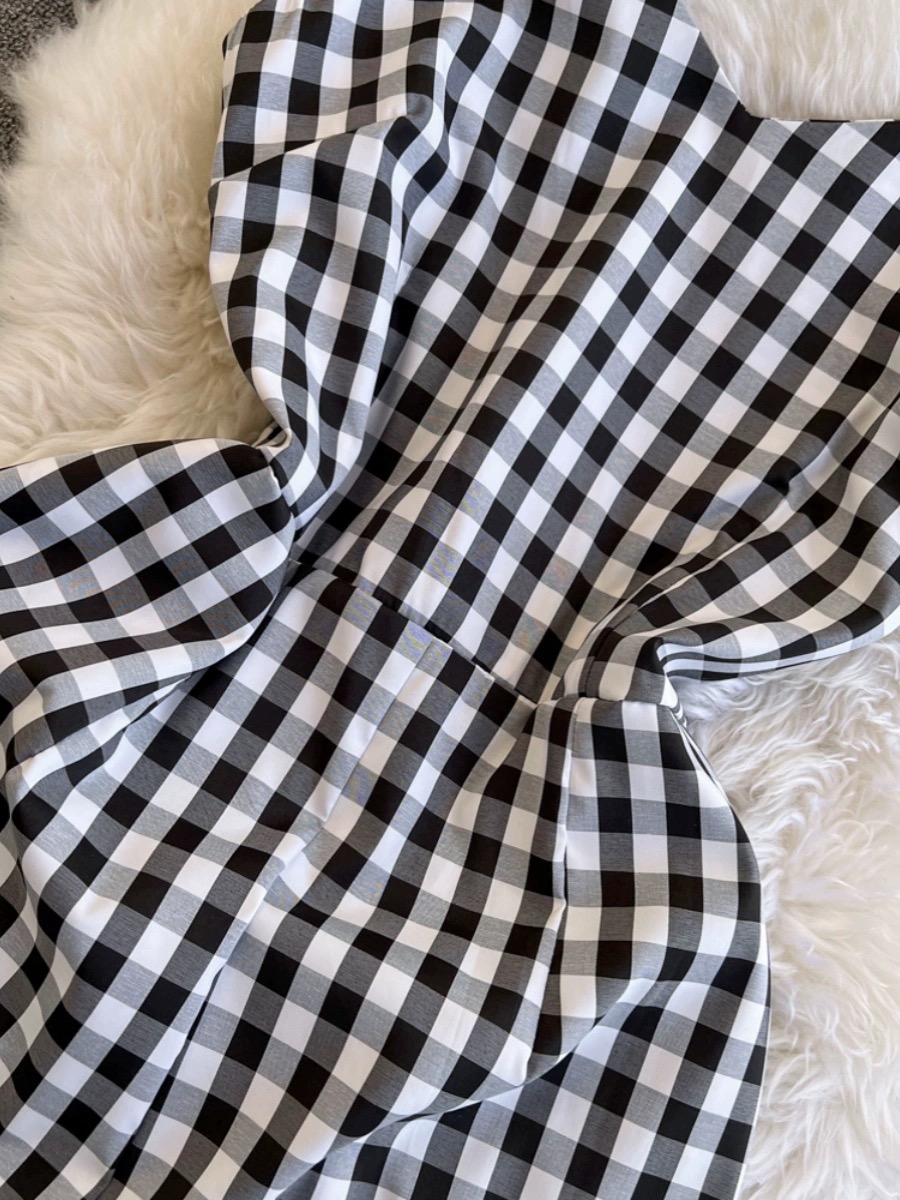 Twice the option plaid jumpsuit CJS133 images